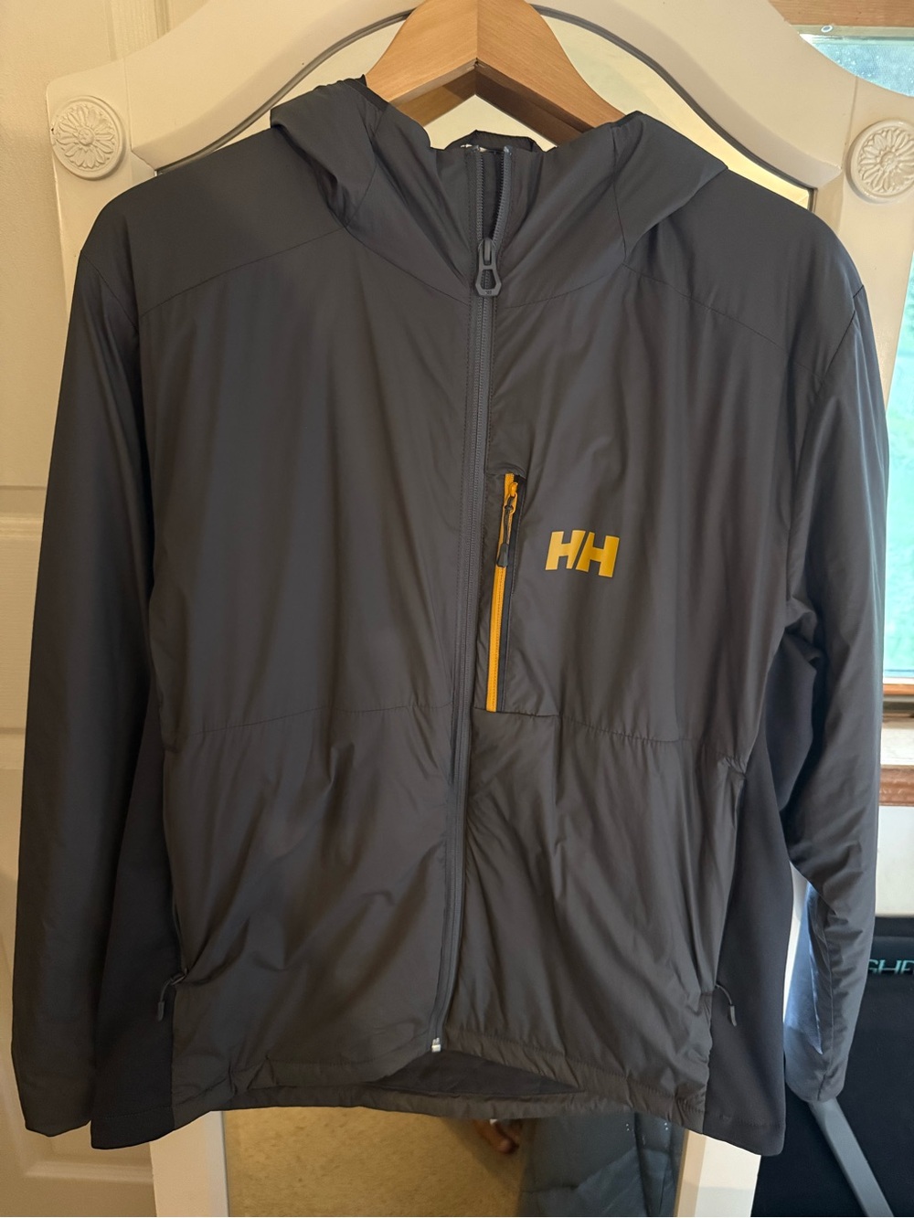 Helly Hansen Men's Odin Stretch Hooded Light Insulator Grey Jacket XL Yellow